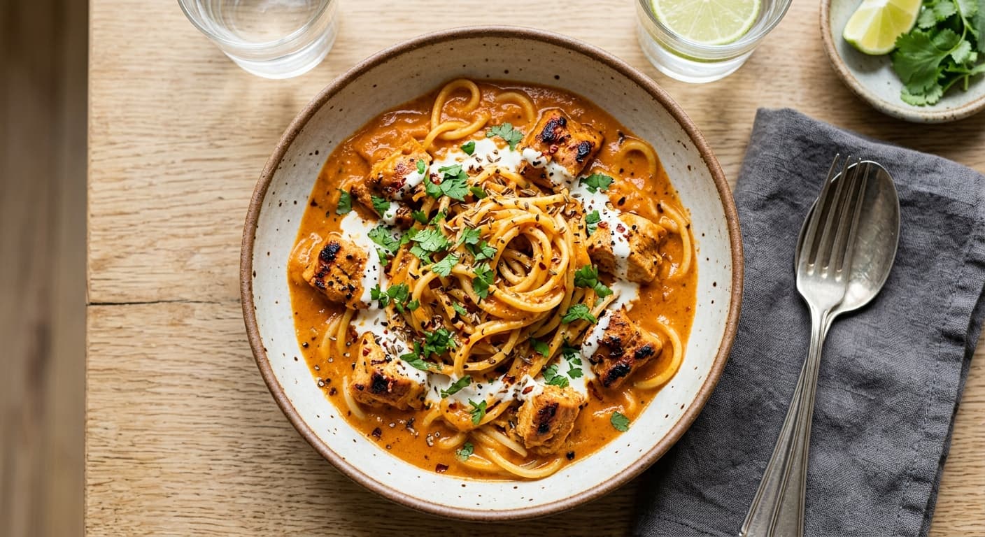 Palmini Pasta Chicken Tikka Masala