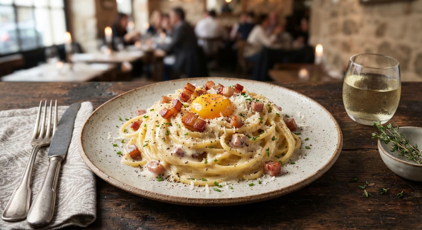 Pasta Carbonara à la Française