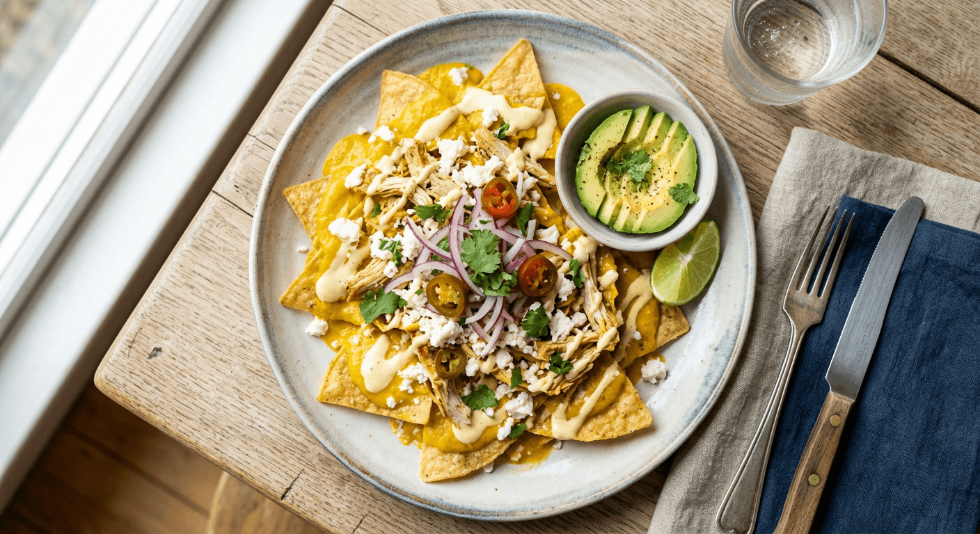 Peruvian-Style Aji Amarillo Chilaquiles
