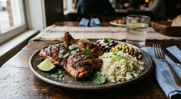 Pollo Asado with Cilantro-Lime Rice