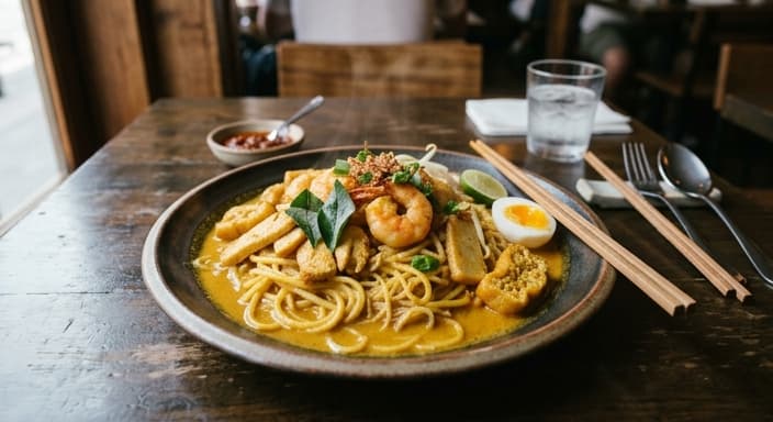 Singapore-Style Curry Noodles