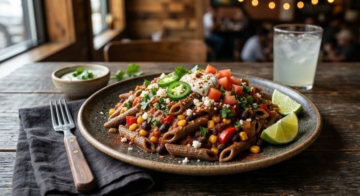 Spicy Mexican Black Bean Pasta