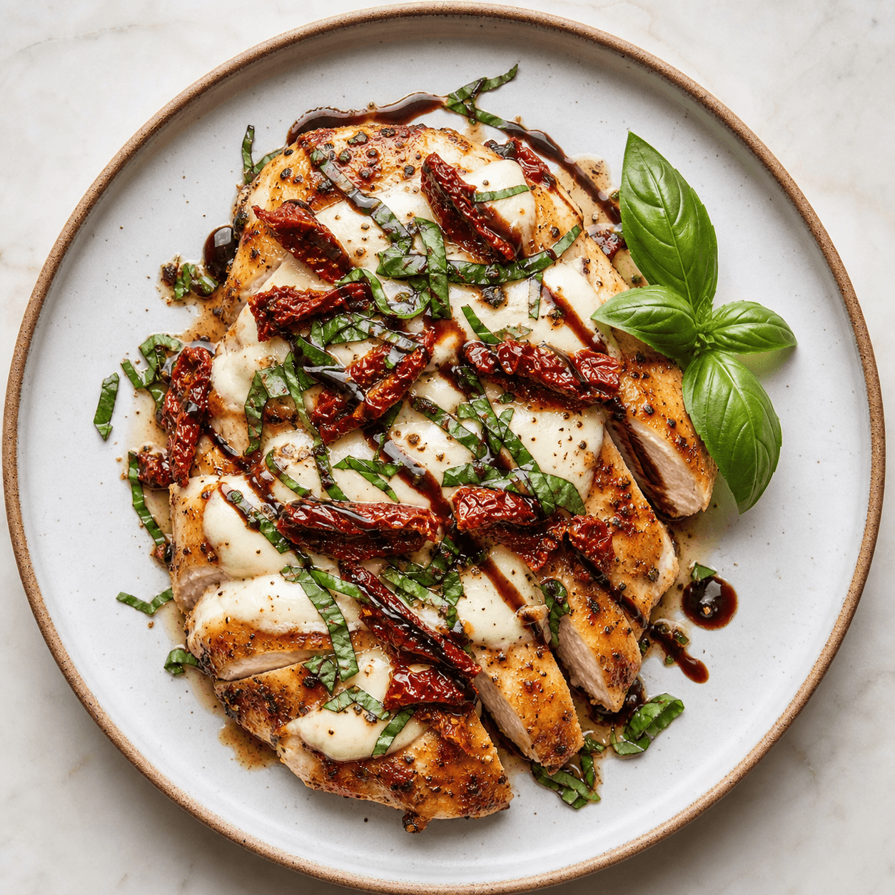Sun-Dried Tomato Caprese Chicken