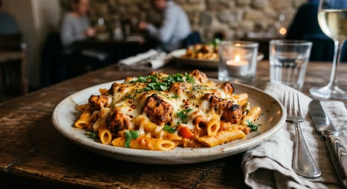 Tandoori-Style Chicken Pasta Bake