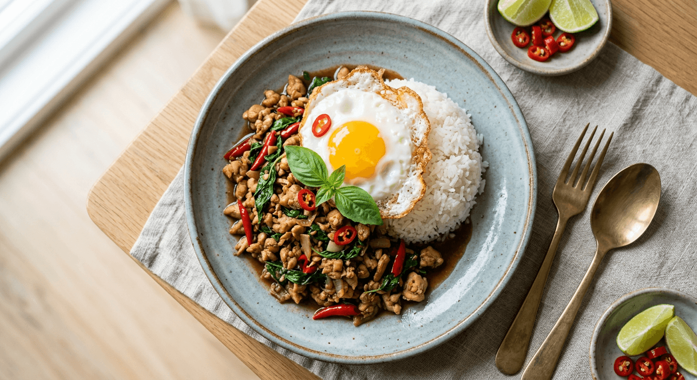 Thai Basil Chicken Pad Krapow Gai No Nuts Or Shellfish