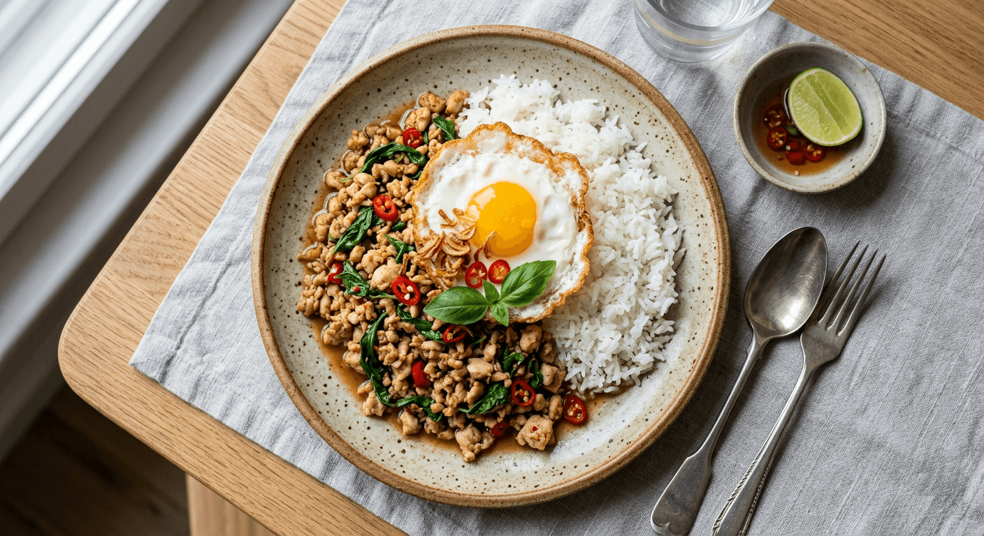 Thai Pad Kra Pao Thai Basil Chicken