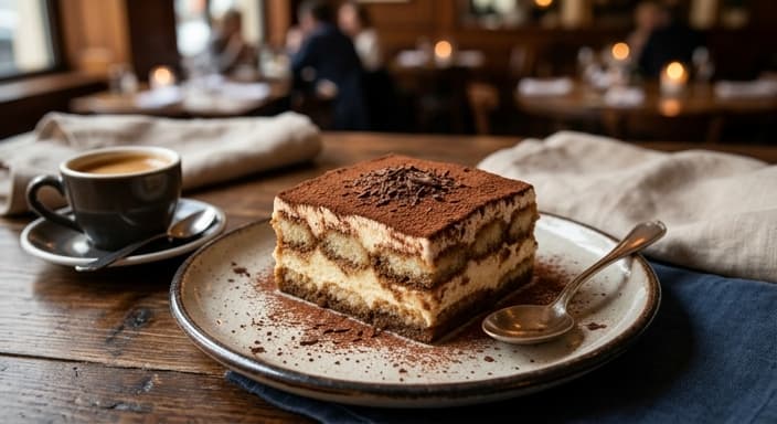 Tiramisu with Espresso-Soaked Ladyfingers
