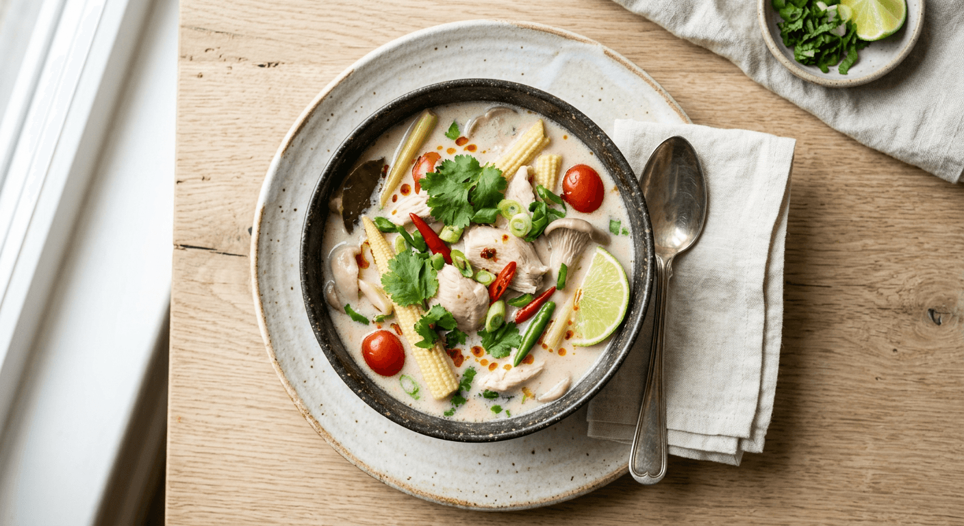 Tom Kha Gai (Thai Coconut Chicken Soup)