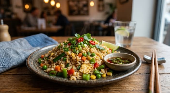 Vegetarian Egg Fried Rice
