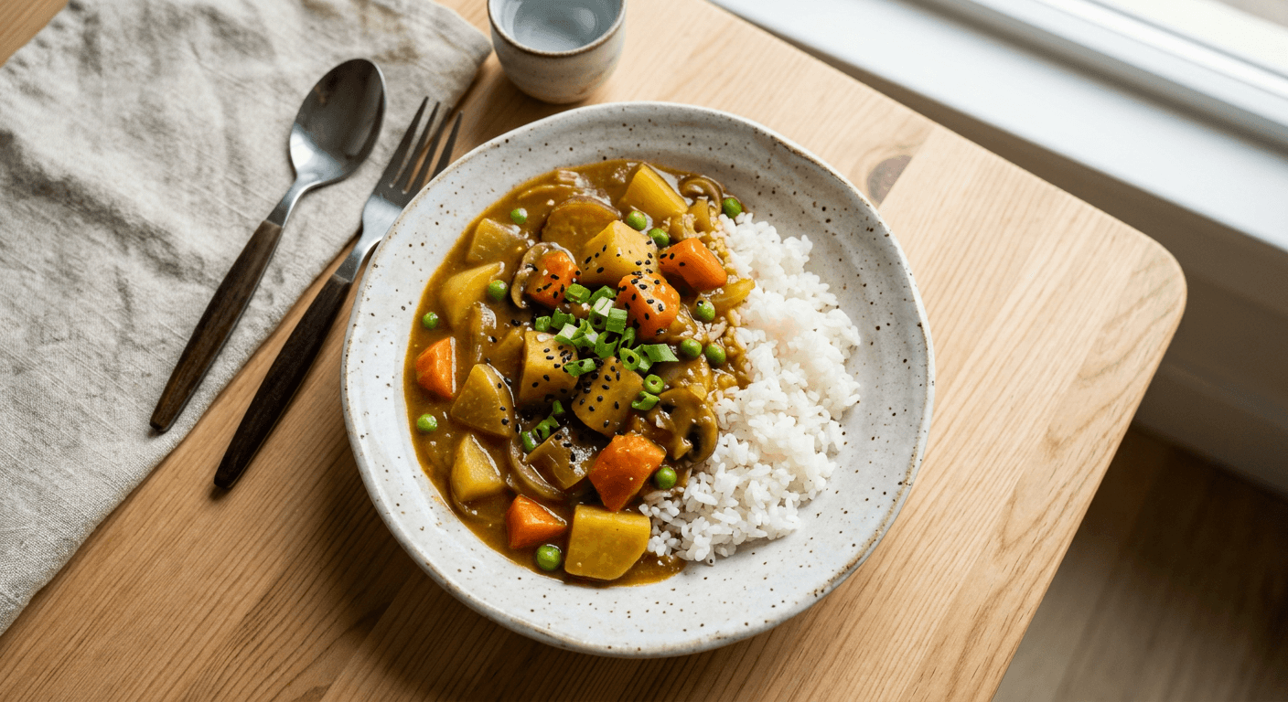 Vegetarian Japanese Curry With Root Vegetables