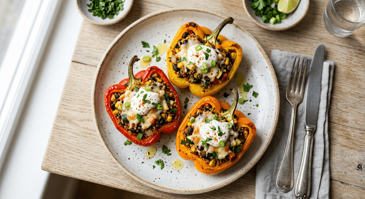 Vegetarian Stuffed Bell Peppers