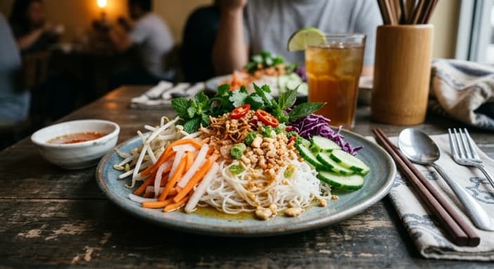 Vietnamese-Style Quick Pickle Noodle Salad with Garlic Oil (Dairy-Free)